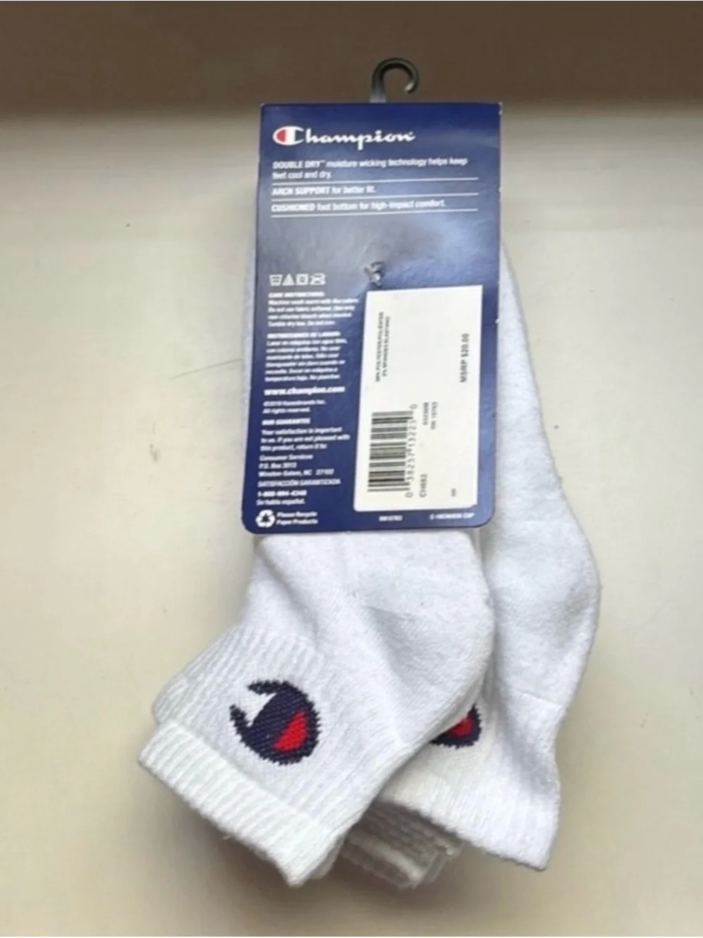 Champion white ankle